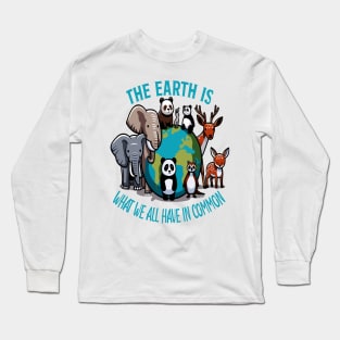 Diverse Animals on Our Planet: Grow Green Long Sleeve T-Shirt